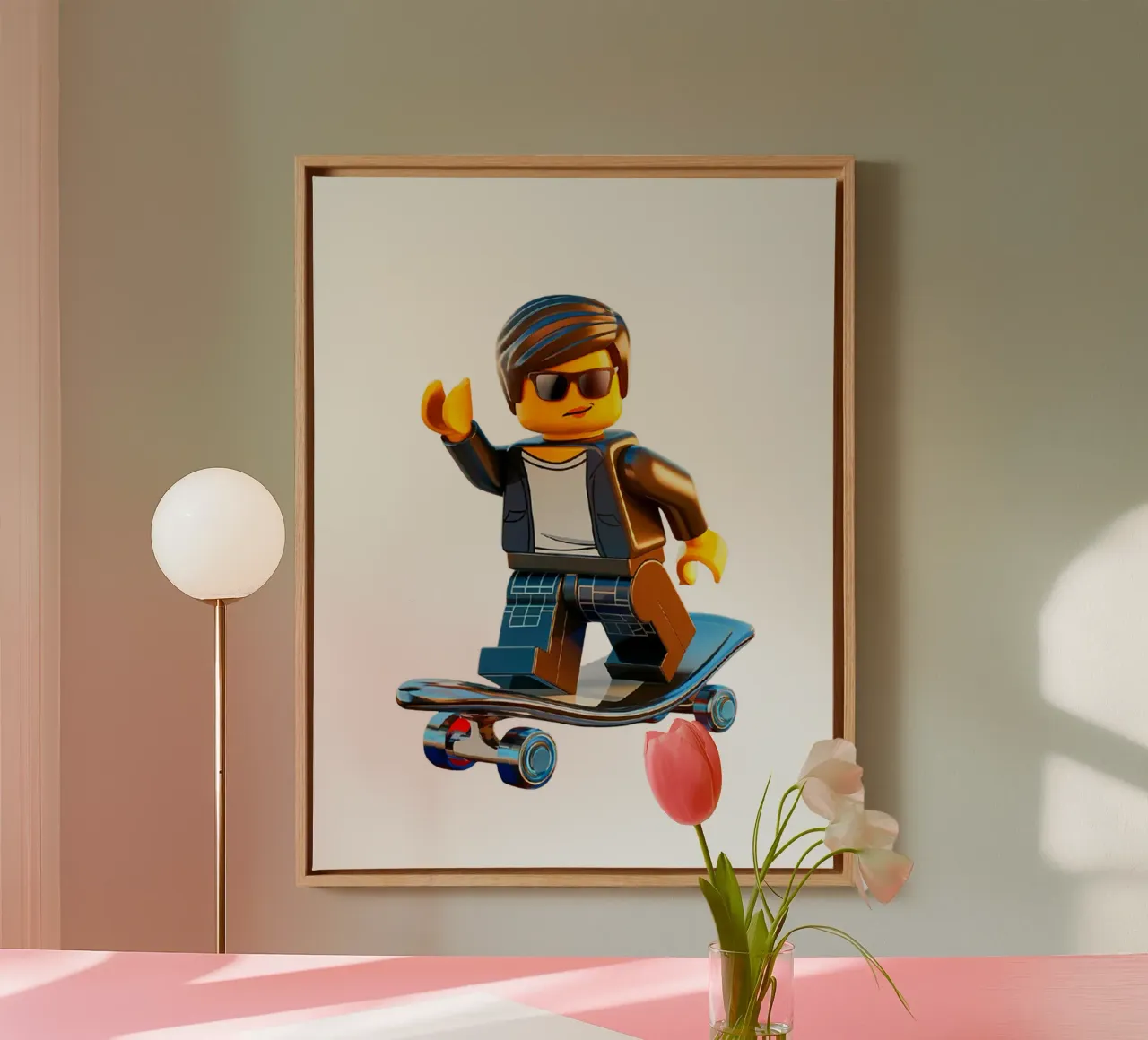 LEGO COOL FREESTYLE canvas met Baklijst van dinem