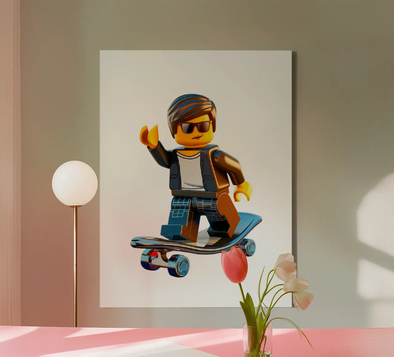 LEGO COOL FREESTYLE canvas met Baklijst van dinem