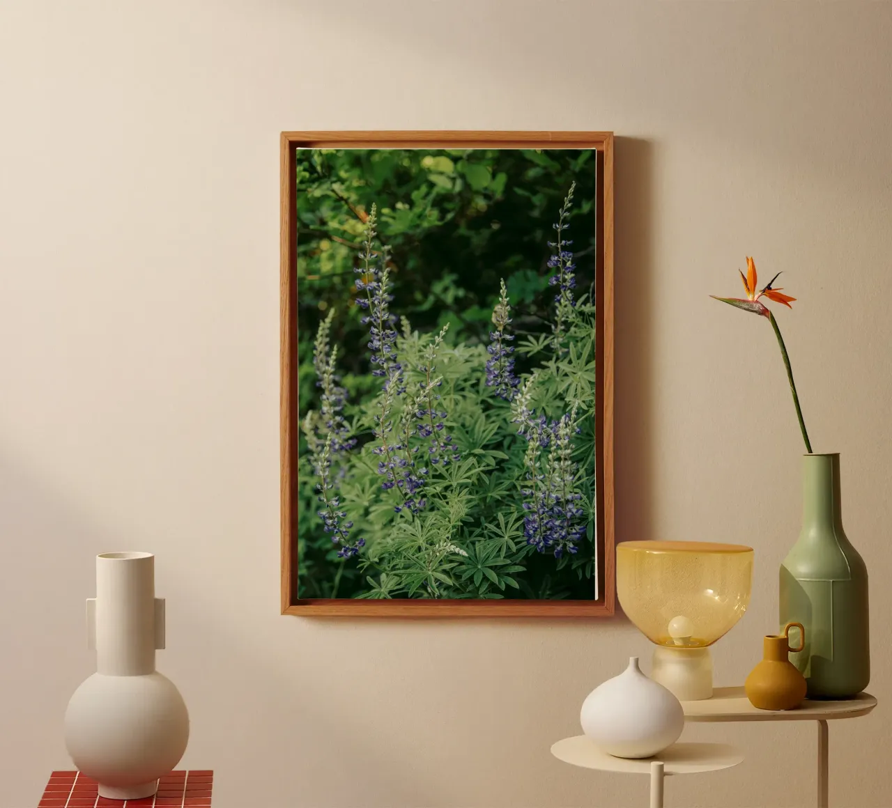 Oregon Lupine tela con Cornice a cassetta da wowhannahphotos