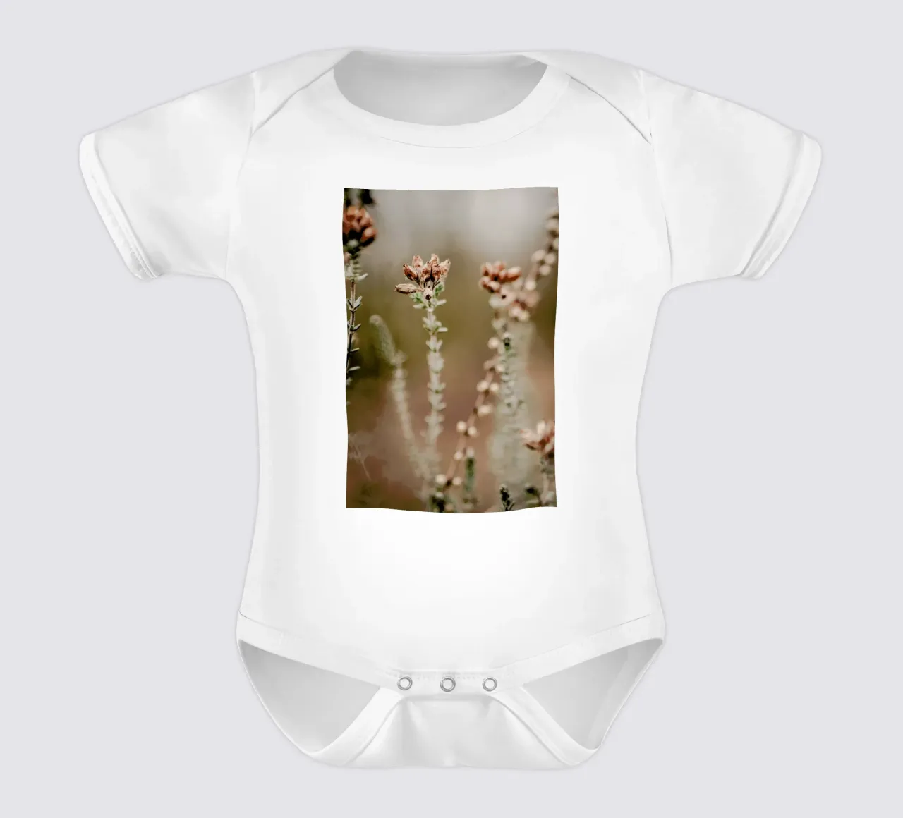 Nature Out Of Focus body neonato maniche corte da Flora & Fauna