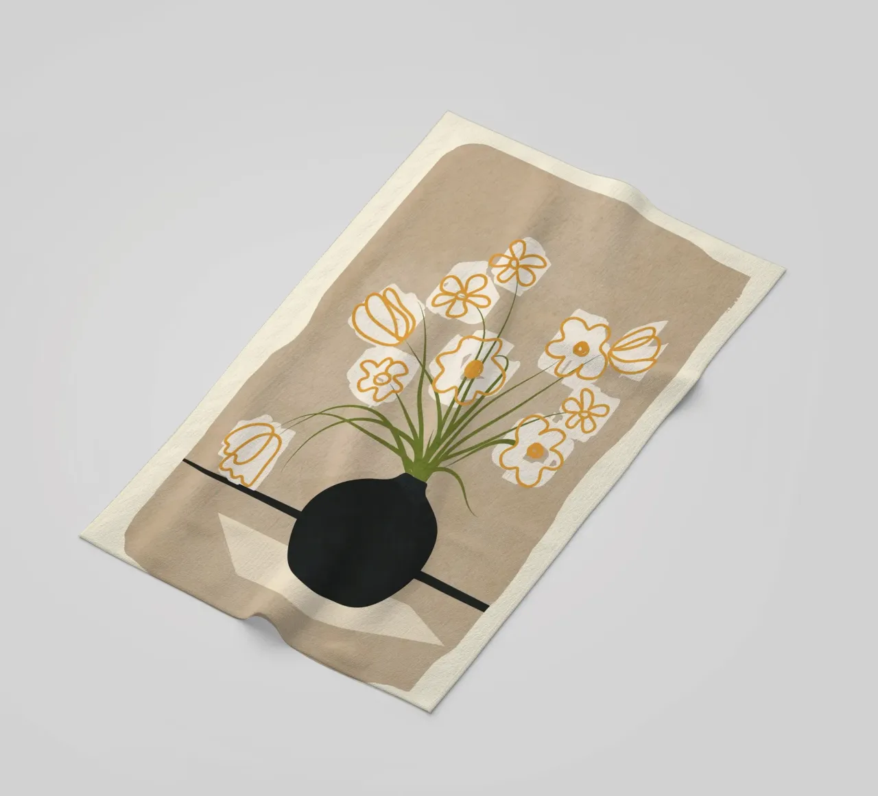 Flowers 1 beach towel by cityart