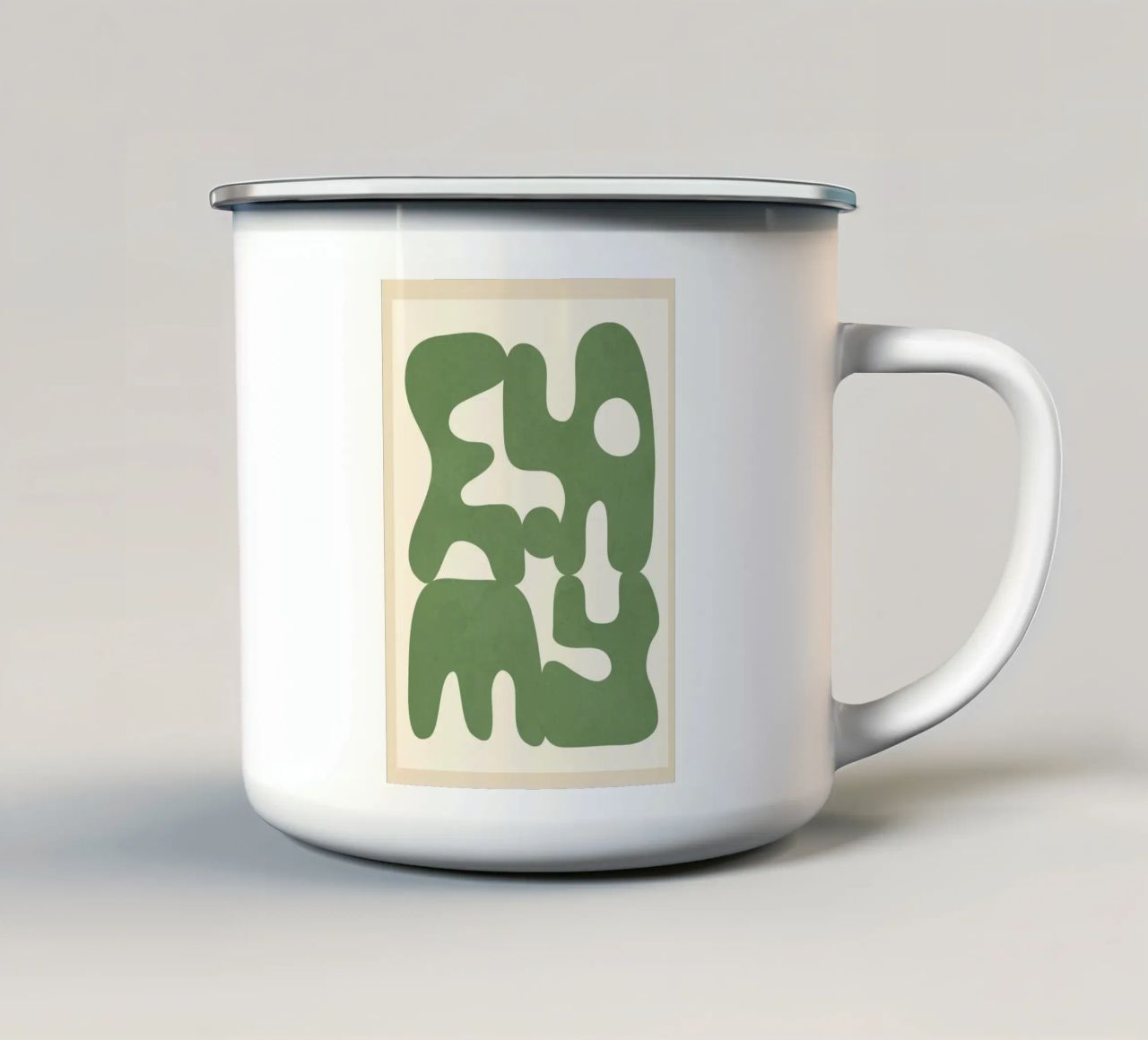 Modern Abstract Art 11 Emaille Tasse von cityart