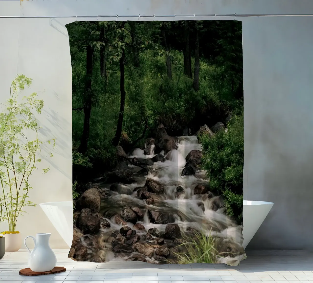 Forest Stream tenda da doccia da wowhannahphotos