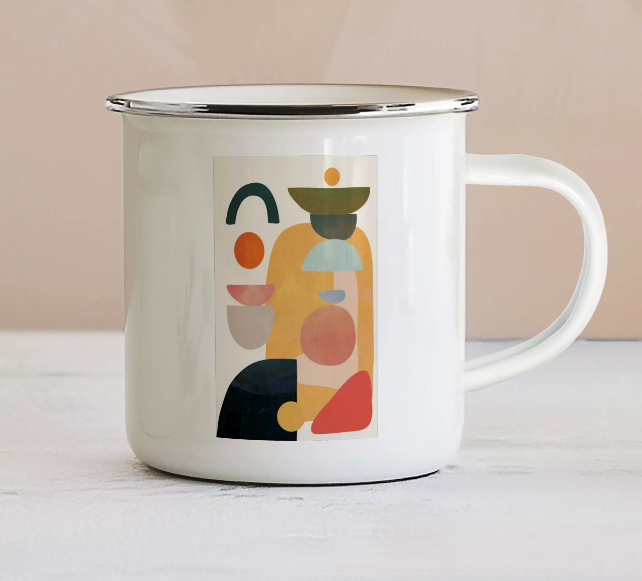 Modern Abstract Art 70 tazza in smalto da cityart