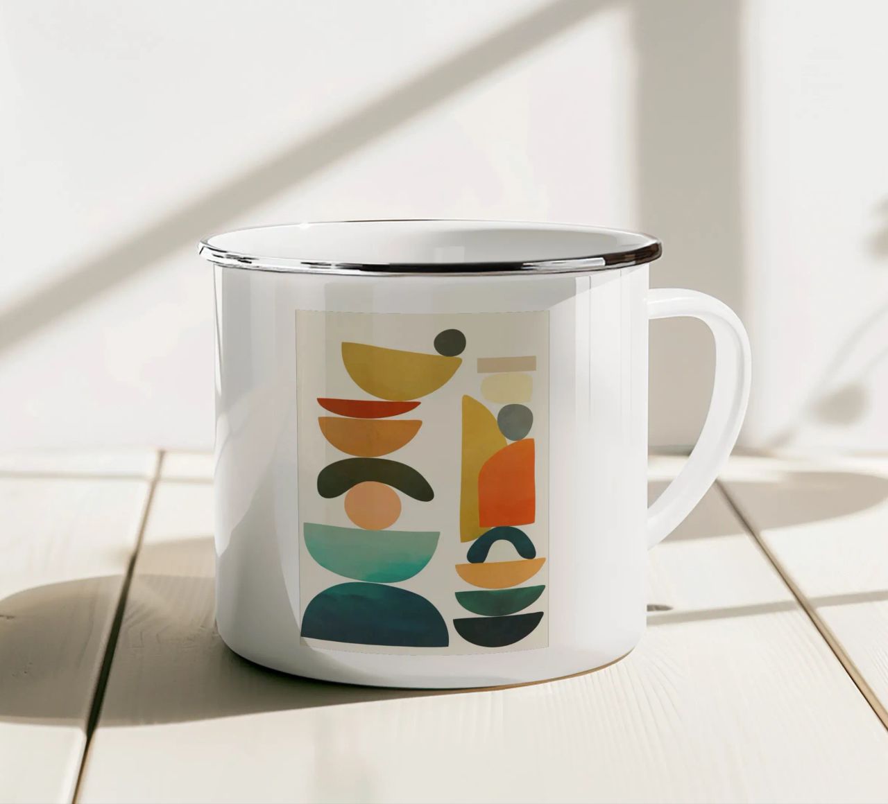 Modern Abstract Art 72 tazza in smalto da cityart