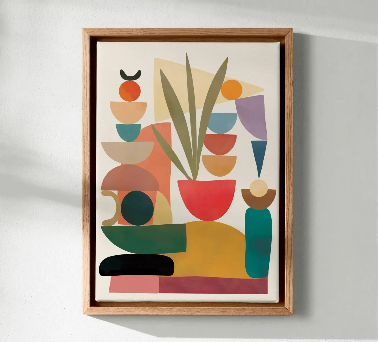 Modern Abstract Art 74 canvas met Baklijst van cityart