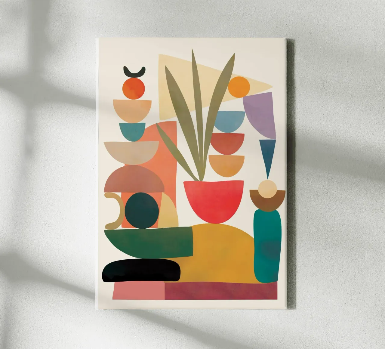 Modern Abstract Art 74 canvas met Baklijst van cityart