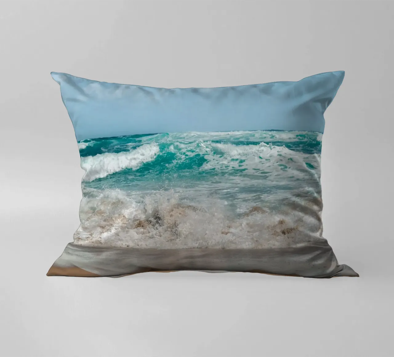 Pacific Splash decorative cushion by wowhannahphotos