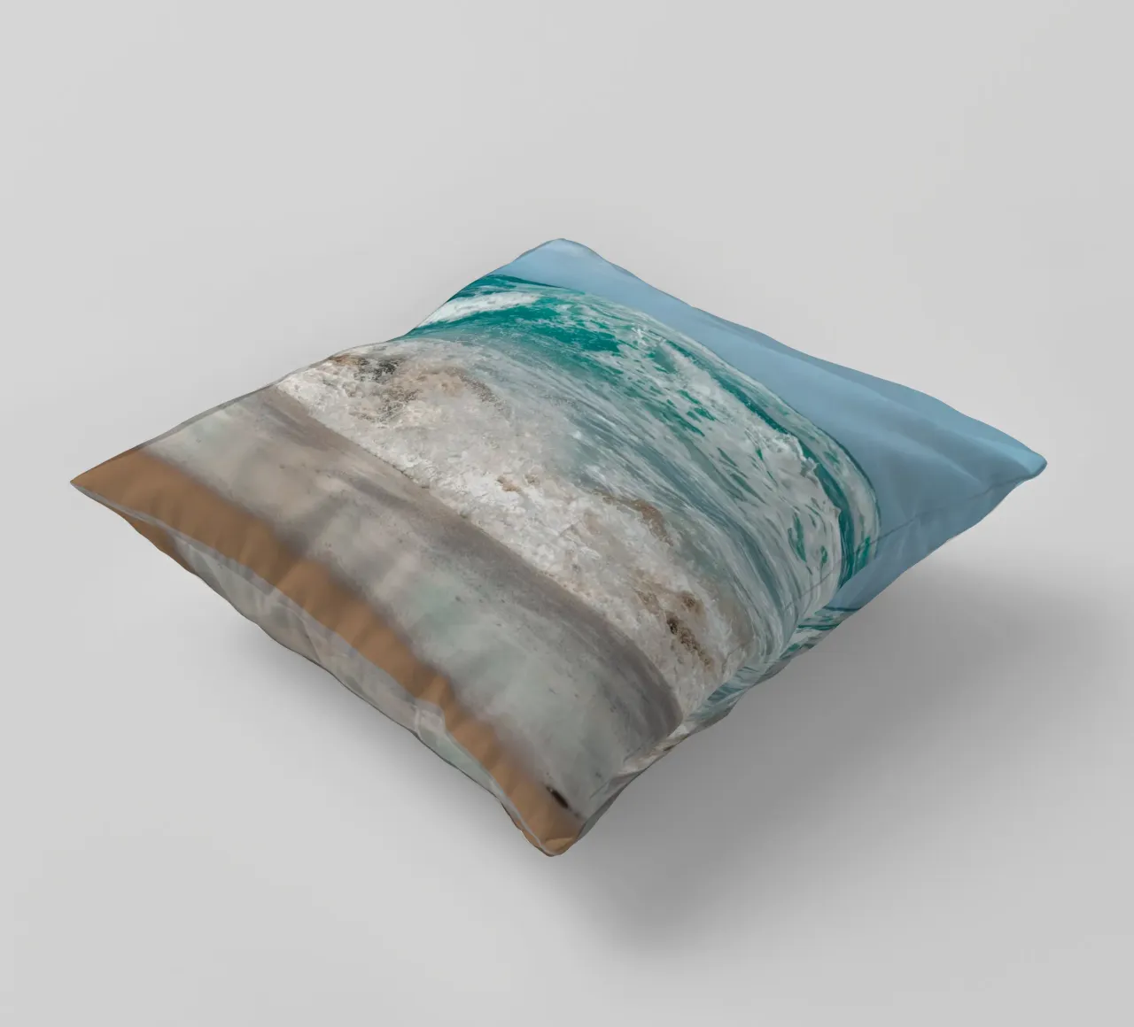 Pacific Splash decorative cushion by wowhannahphotos
