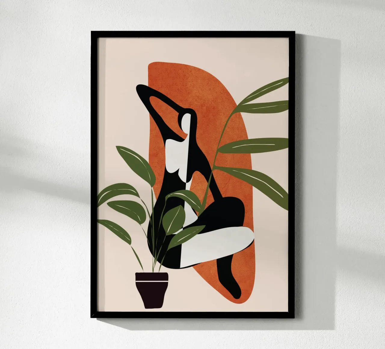 Abstract Female Figure 20 poster con telaio in plastica da cityart