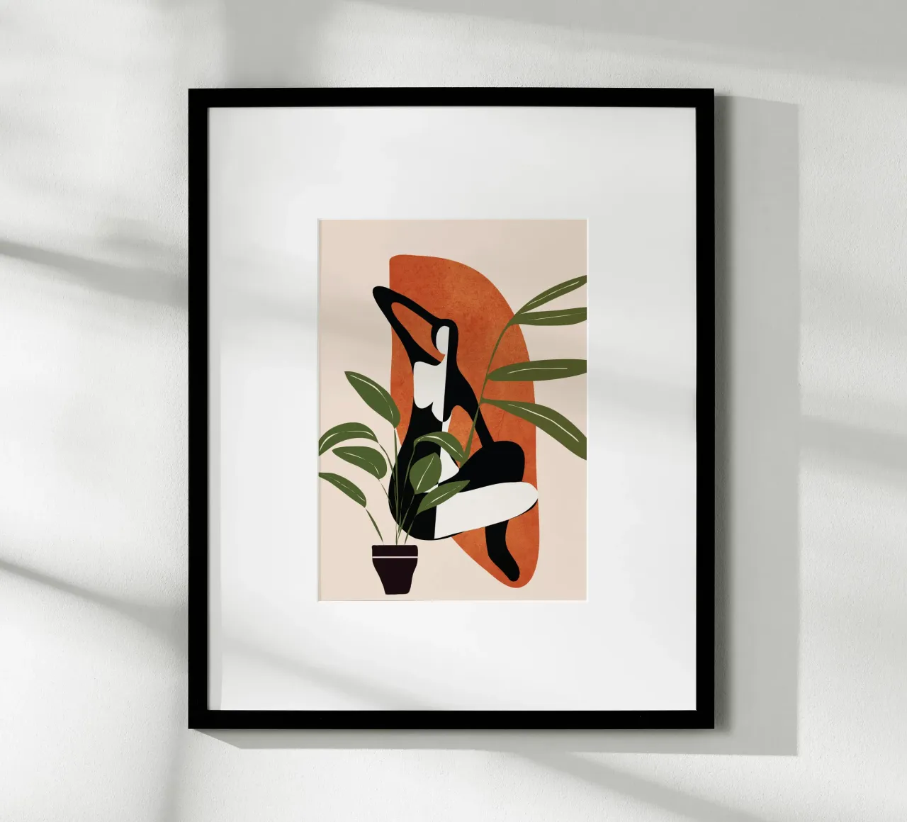 Abstract Female Figure 20 poster con telaio in plastica da cityart