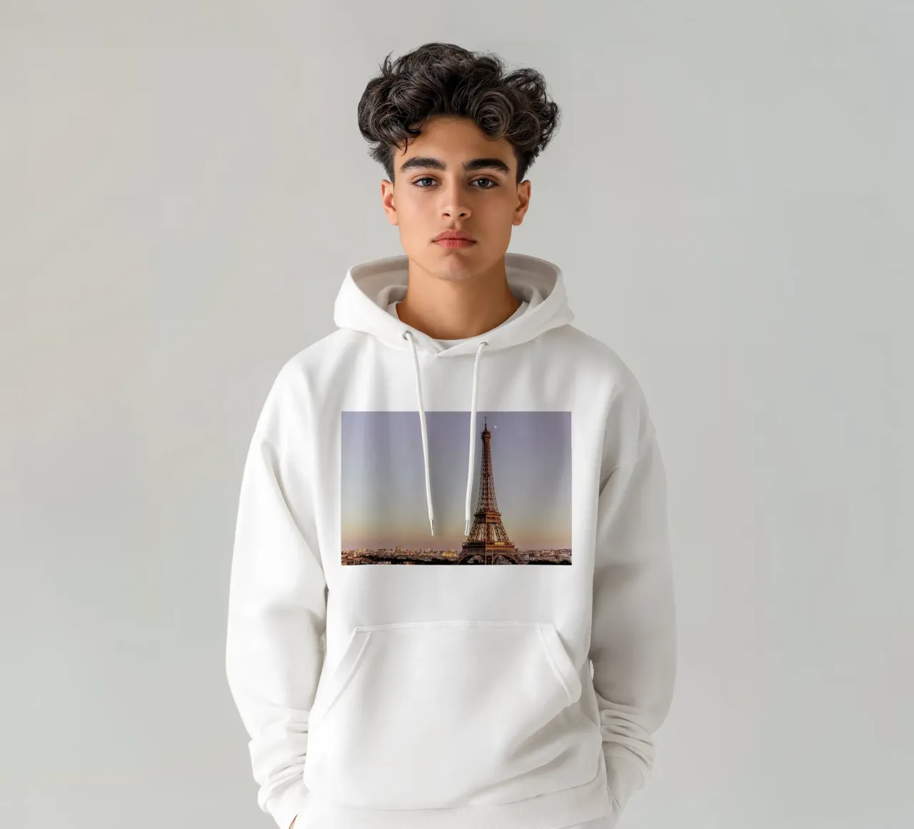 Tour Eiffel Sunset felpa con cappuccio da Magdalena Martin Photography