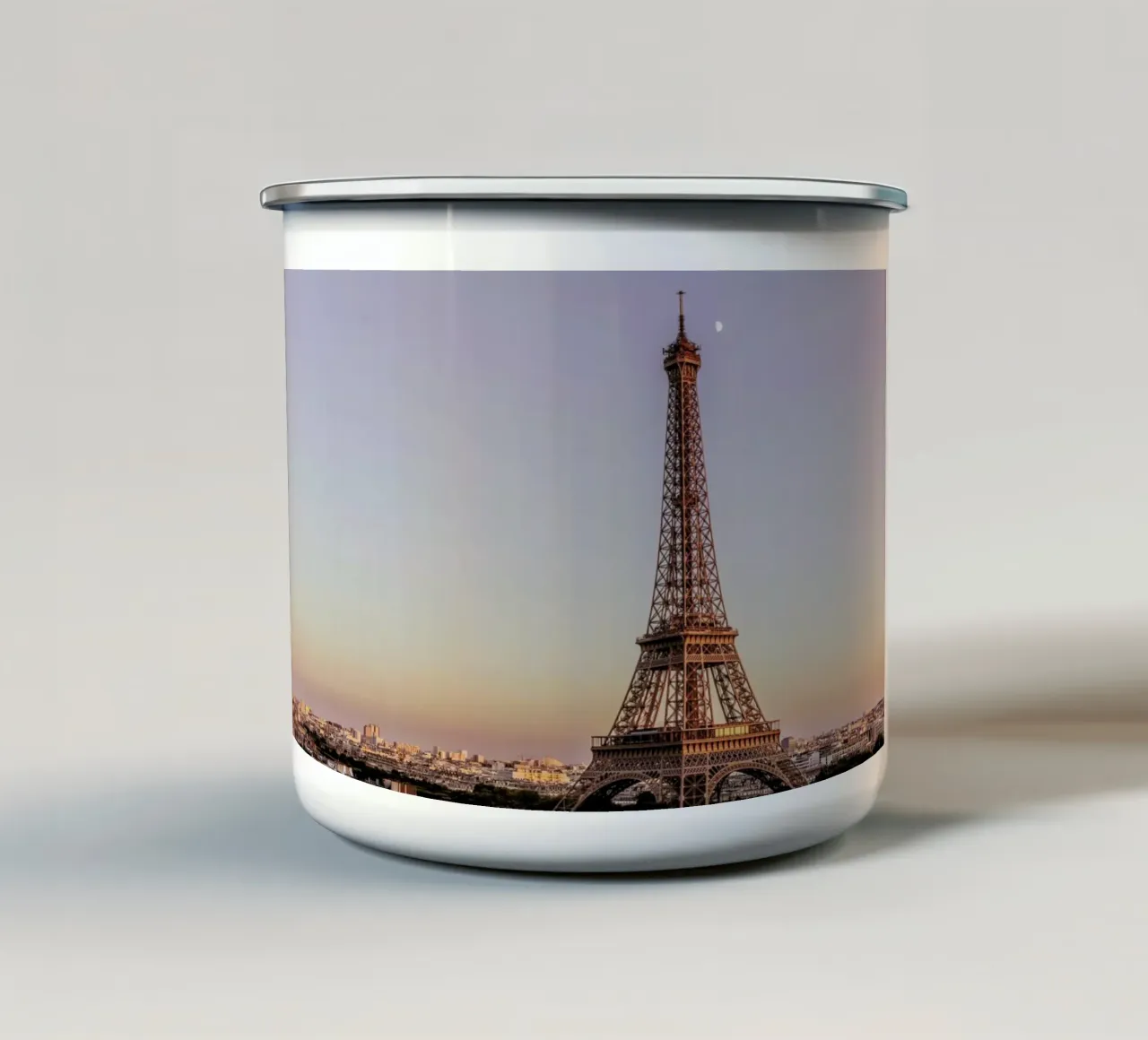 Tour Eiffel Sunset taza de esmalte de Magdalena Martin Photography