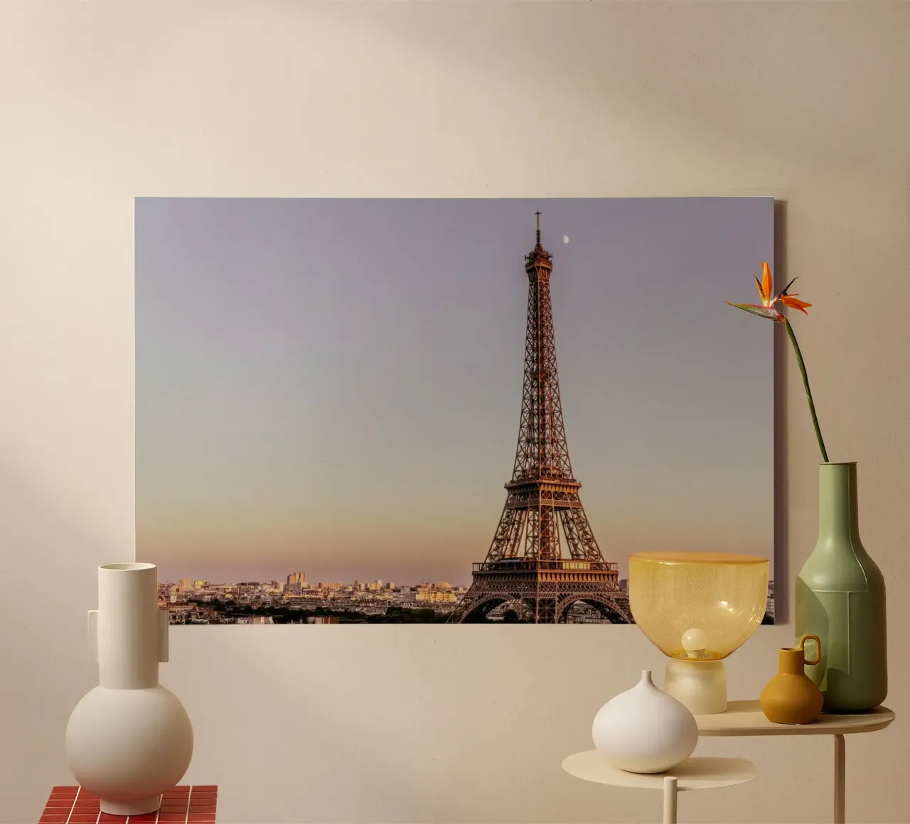 Tour Eiffel Sunset tela con Cornice a cassetta da Magdalena Martin Photography