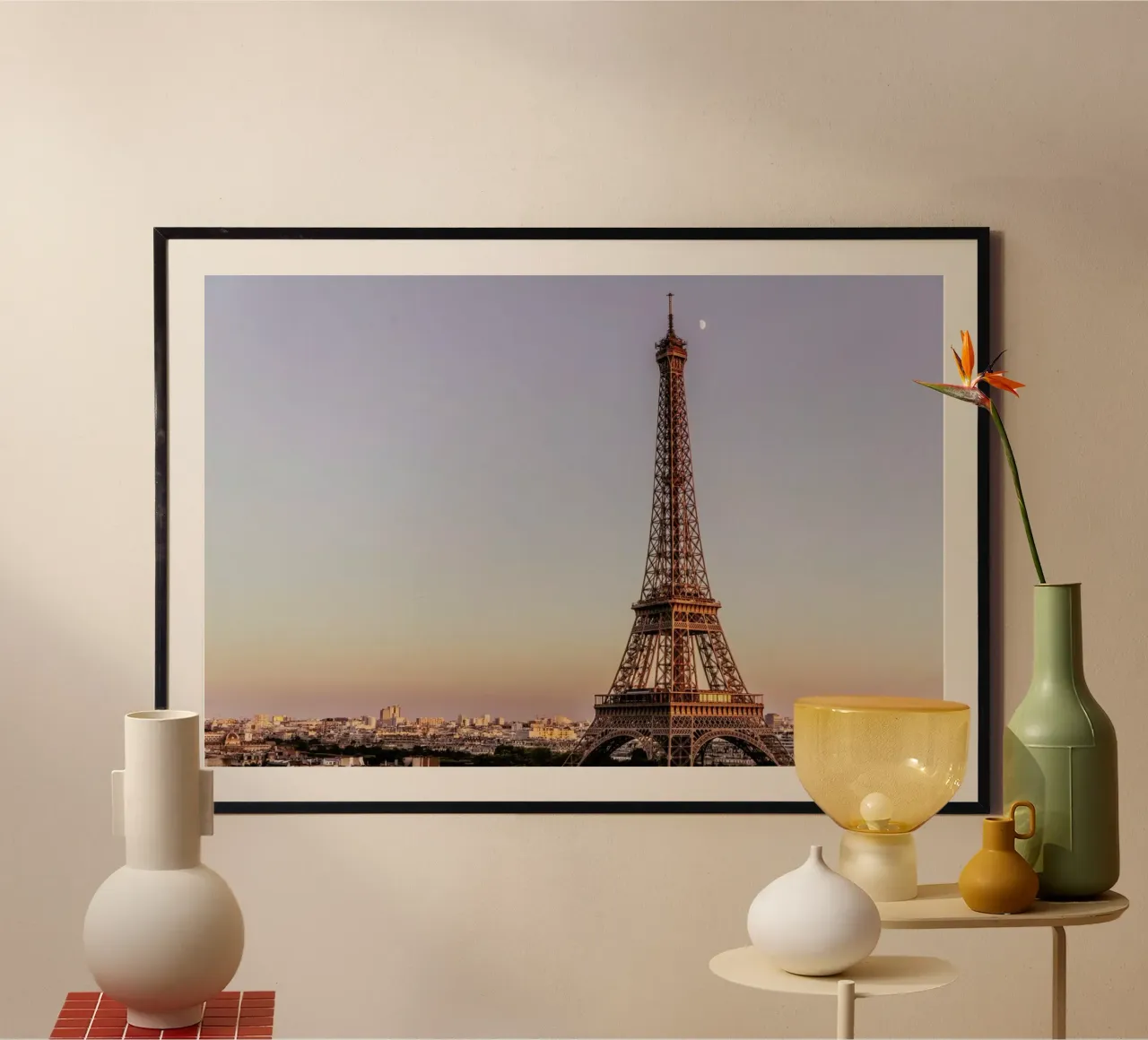 Tour Eiffel Sunset poster van Magdalena Martin Photography