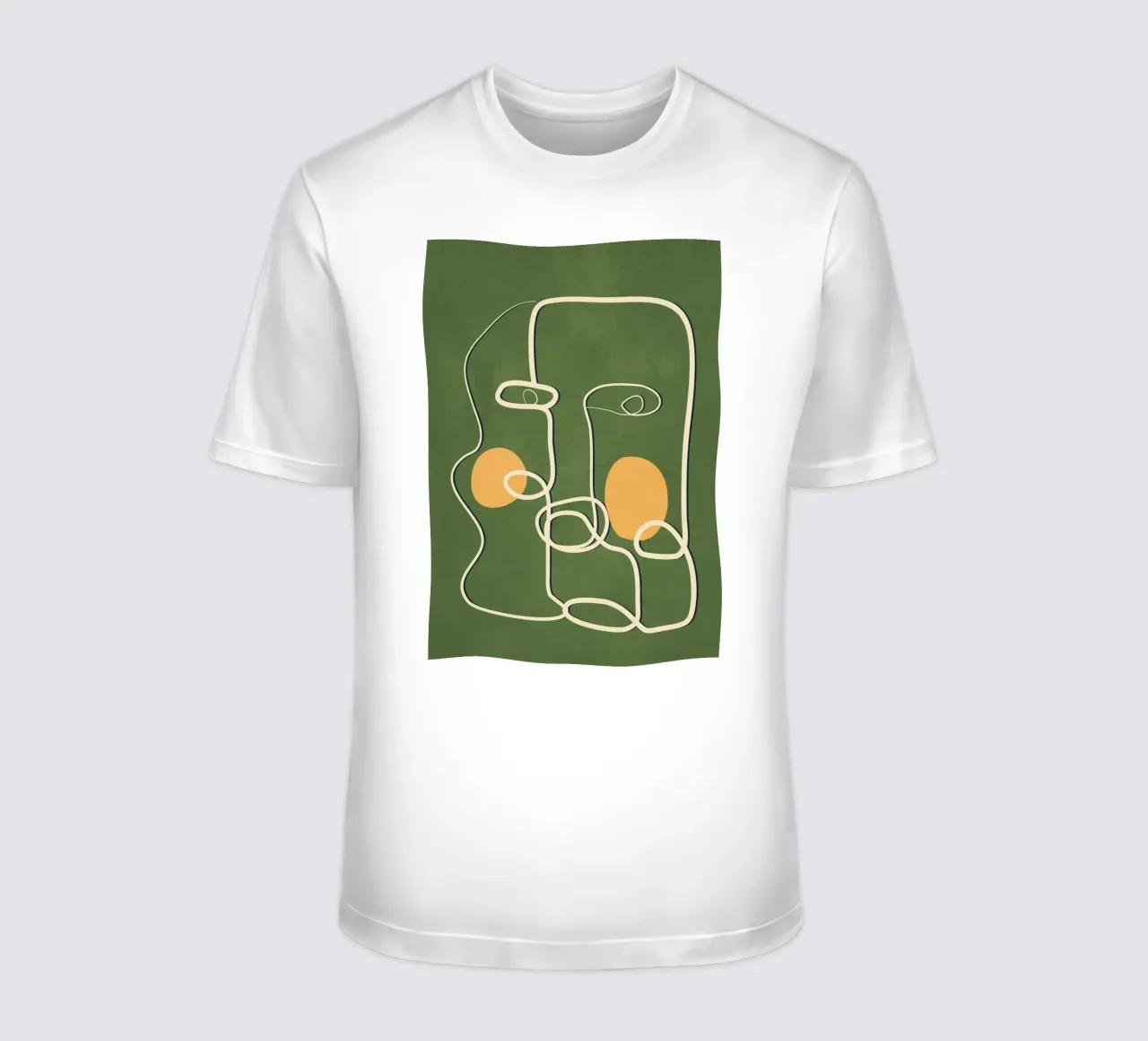 Abstract Face Line Art t-shirt da cityart