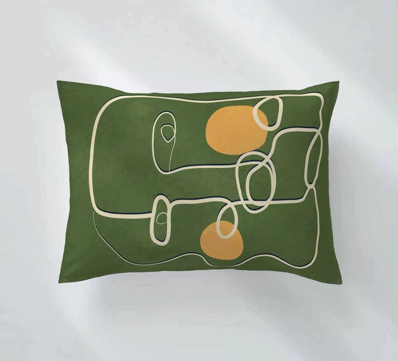Abstract Face Line Art cuscino da cityart