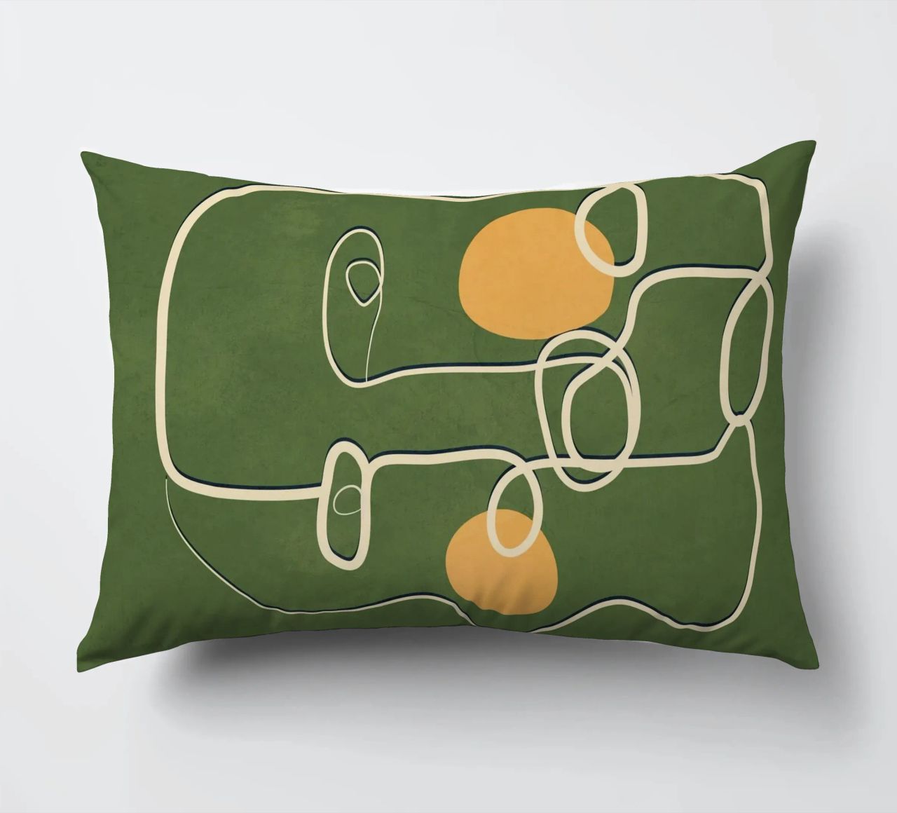 Abstract Face Line Art cuscino da cityart