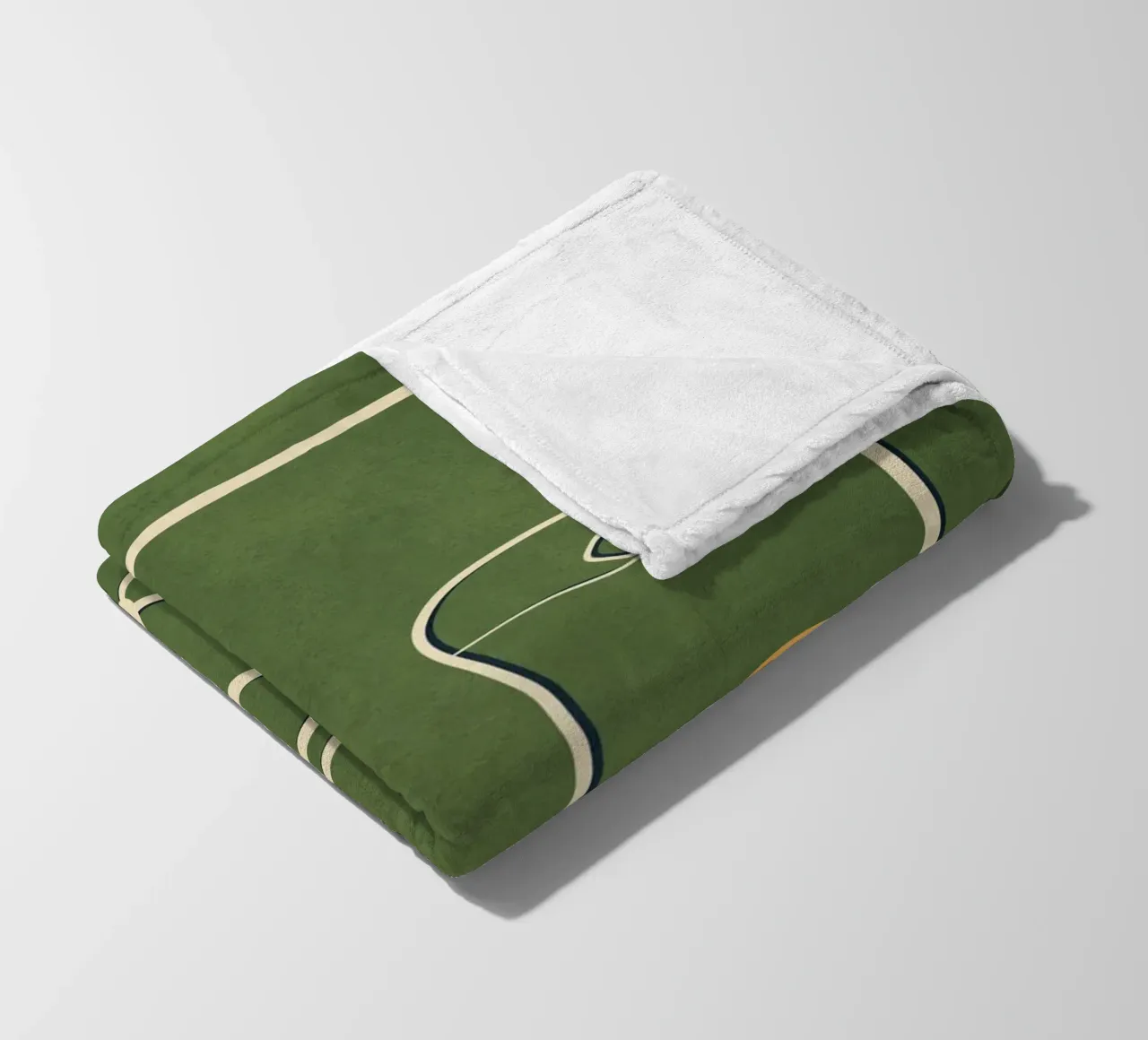 Abstract Face Line Art coperta in pile da cityart