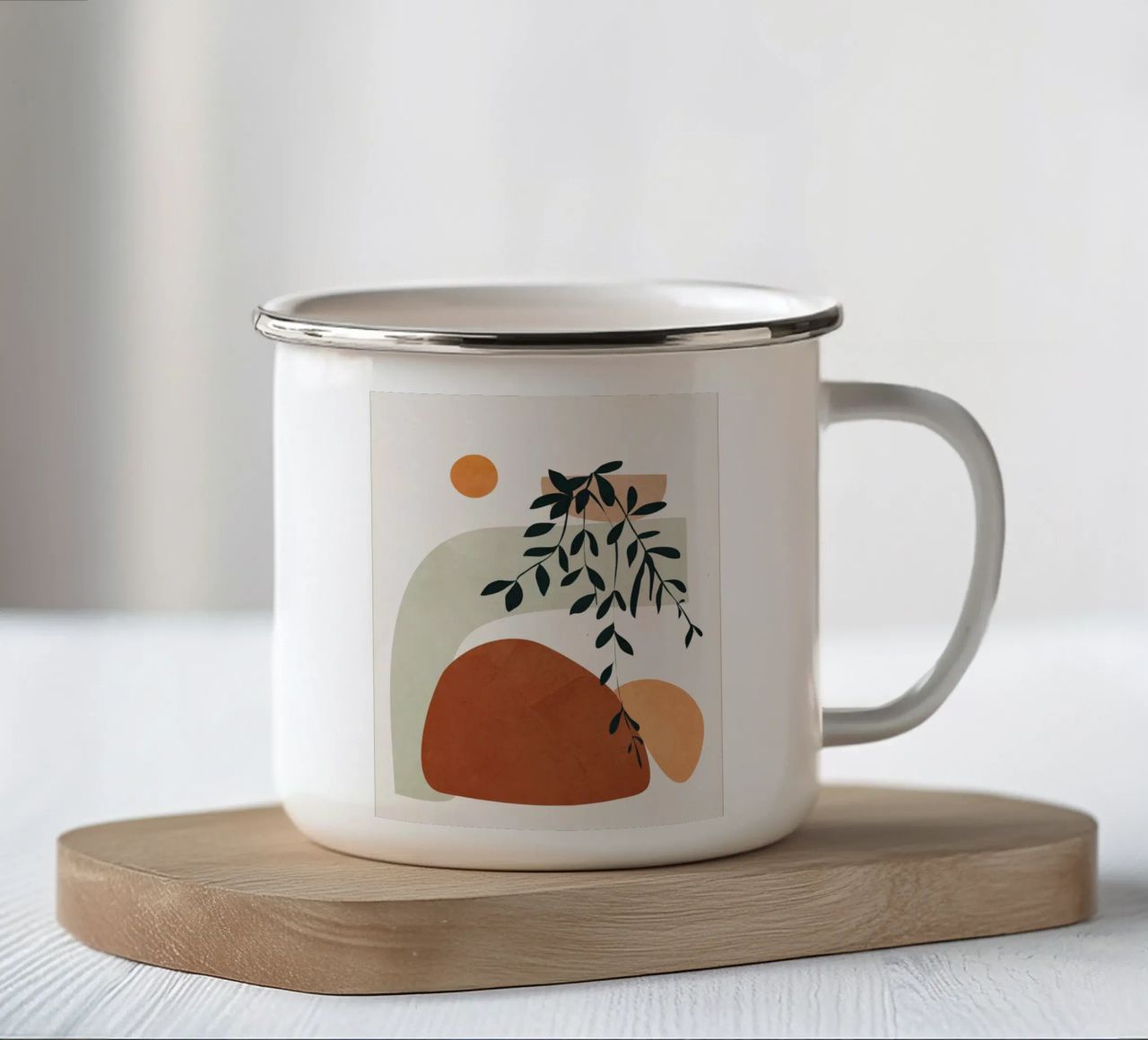 Soft Shapes I tazza in smalto da cityart