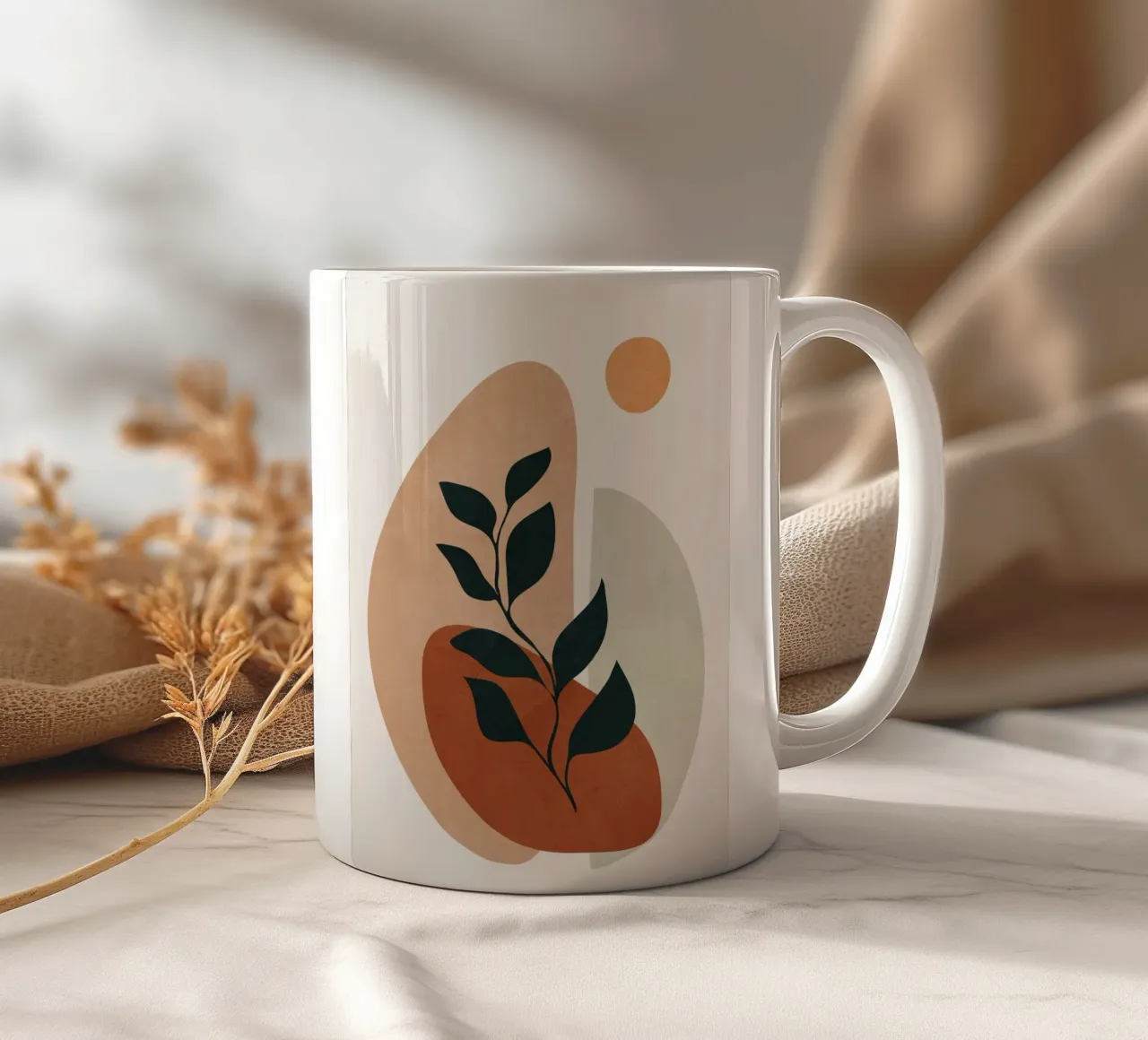 Soft Shapes II Keramik Tasse von cityart