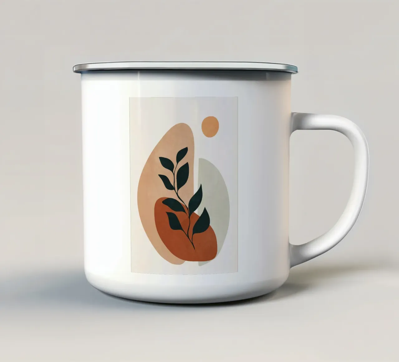 Soft Shapes II Emaille Tasse von cityart