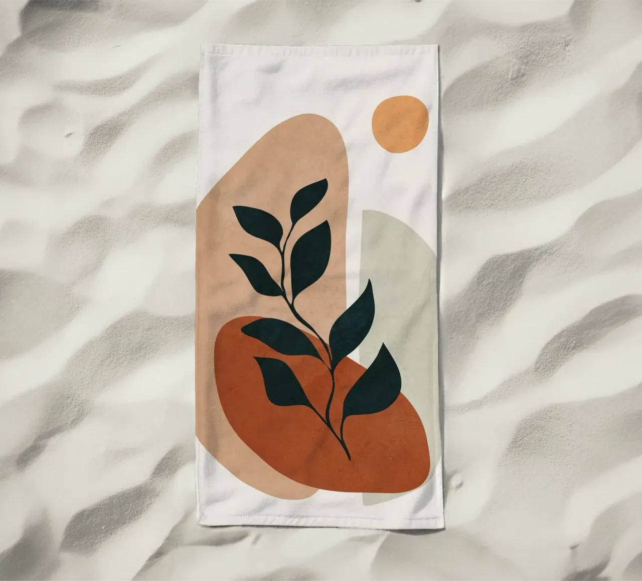 Soft Shapes II beach towel by cityart