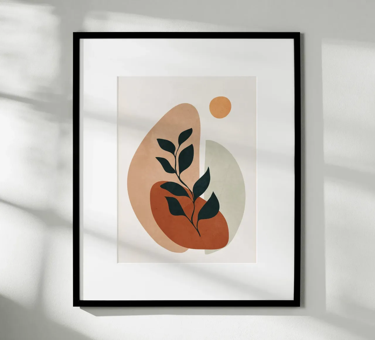 Soft Shapes II poster con telaio in legno da cityart