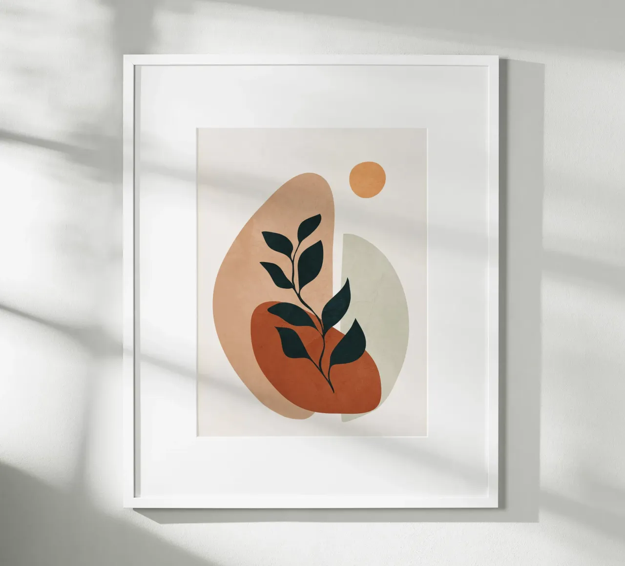 Soft Shapes II poster con telaio in legno da cityart