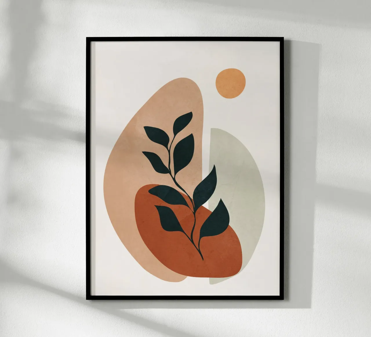 Soft Shapes II poster con telaio in legno da cityart