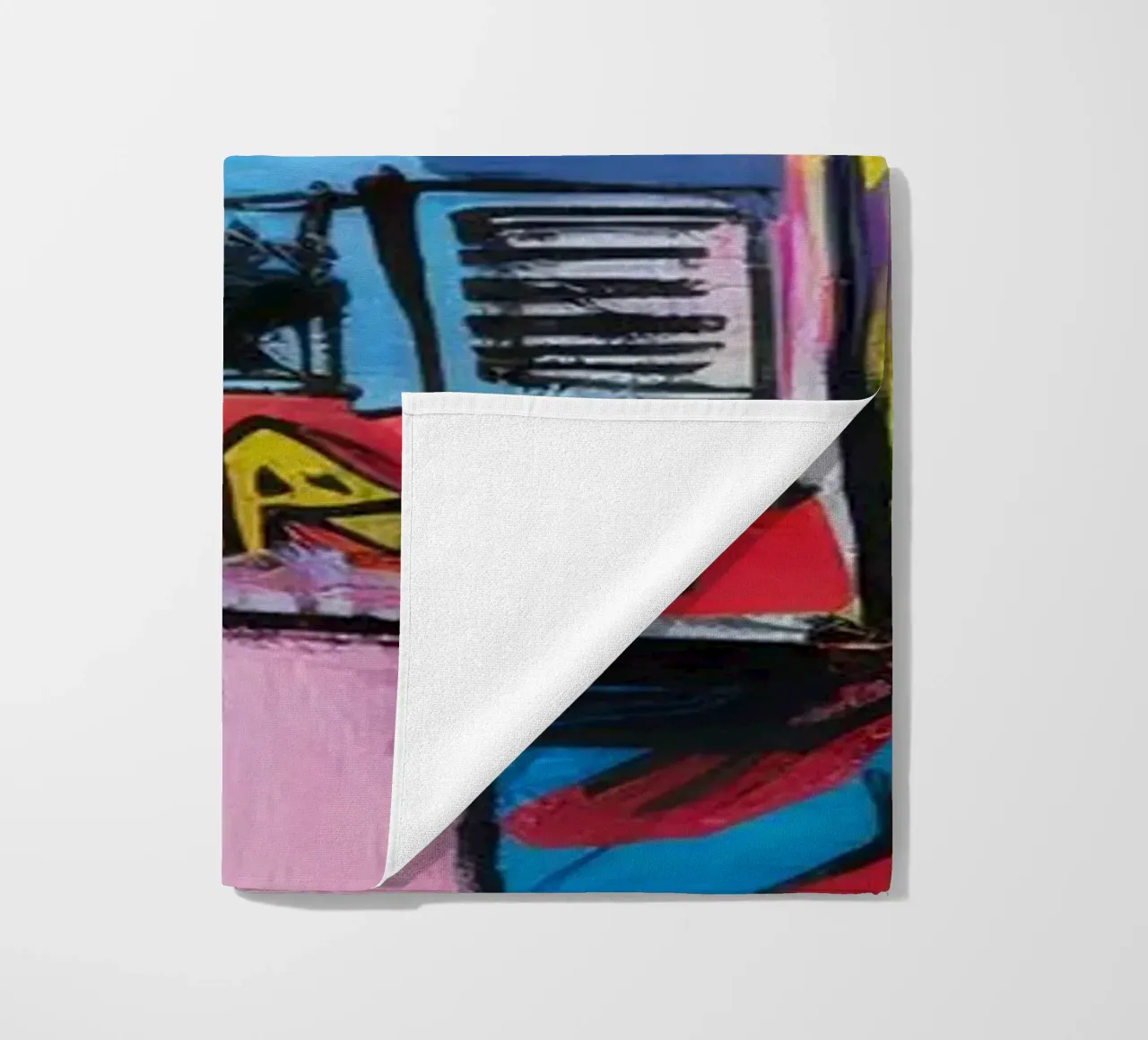 Playful Robot Energy beach towel by Muse Fragments
