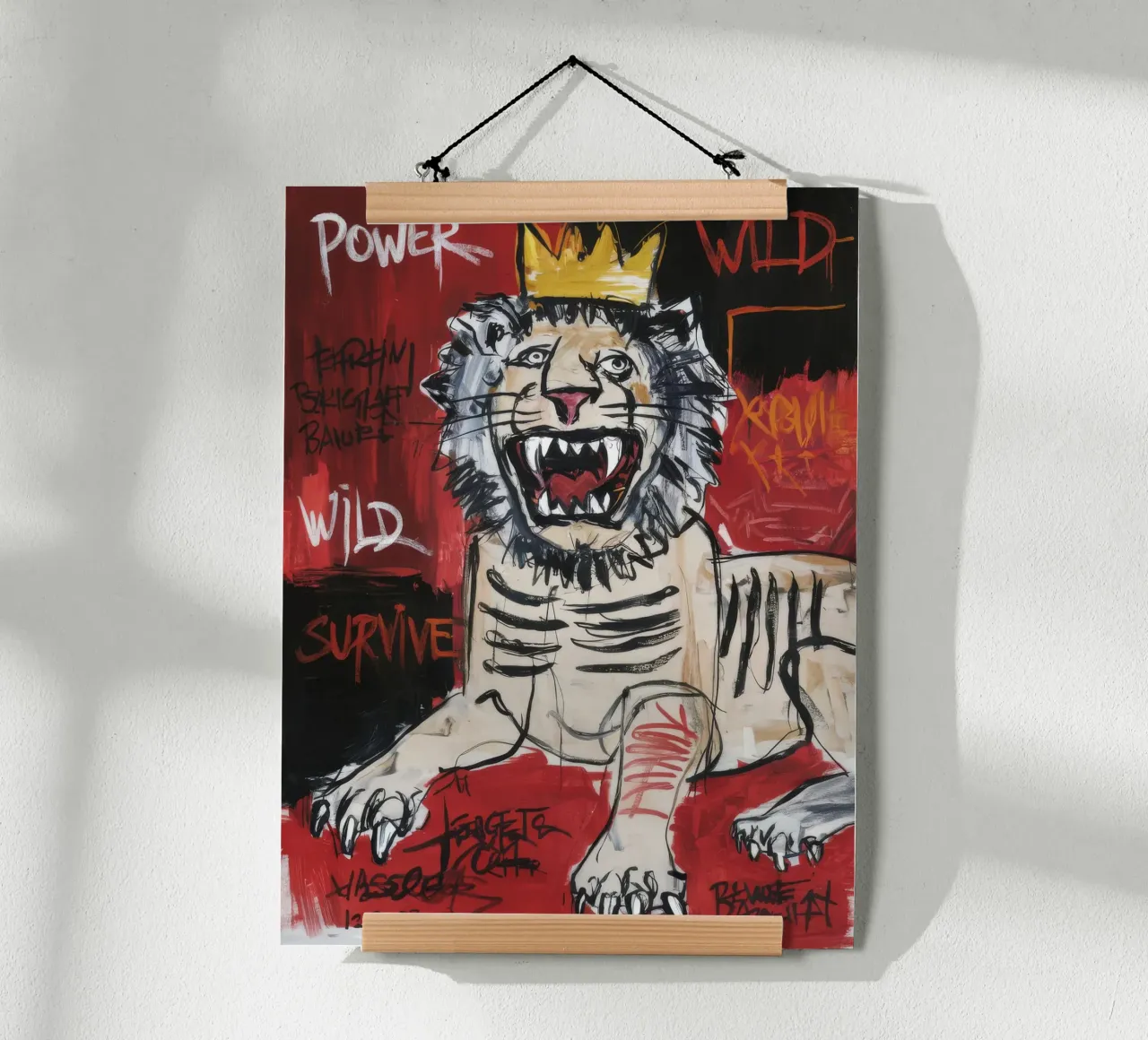 Rugido de poder salvaje poster con marco de plástico de Muse Fragments