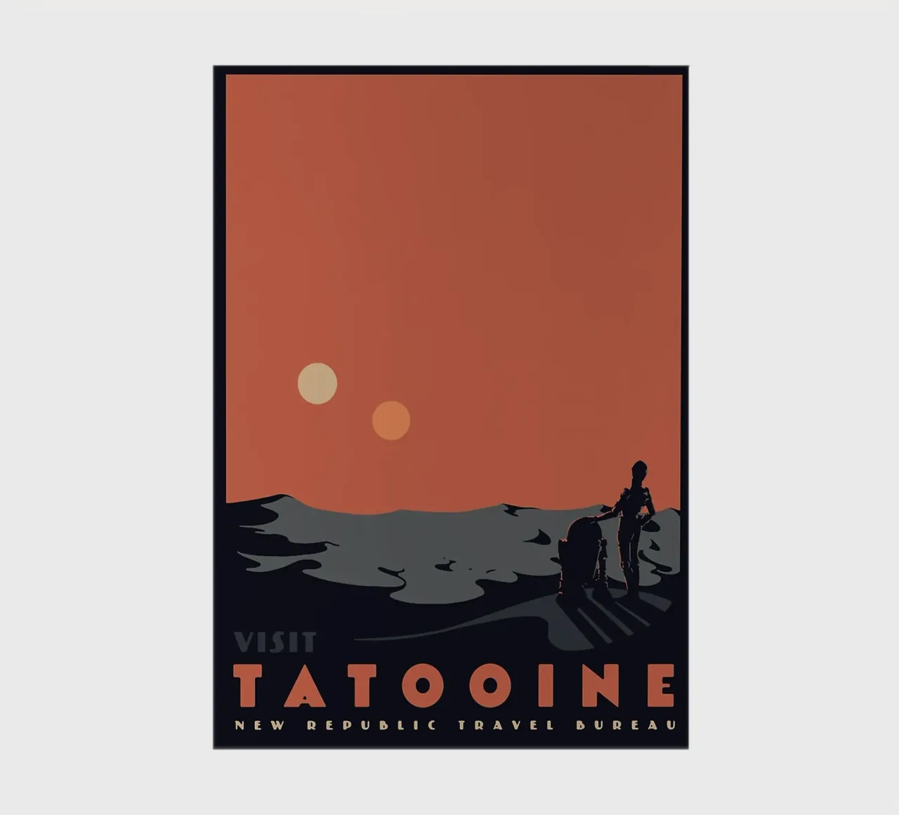 Visit Tatooine notebook by Trending Art Company
