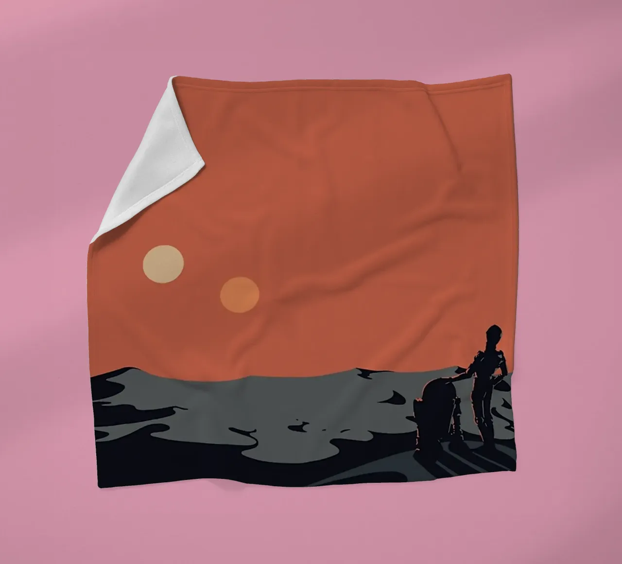 Visit Tatooine coperta in pile da Trending Art Company