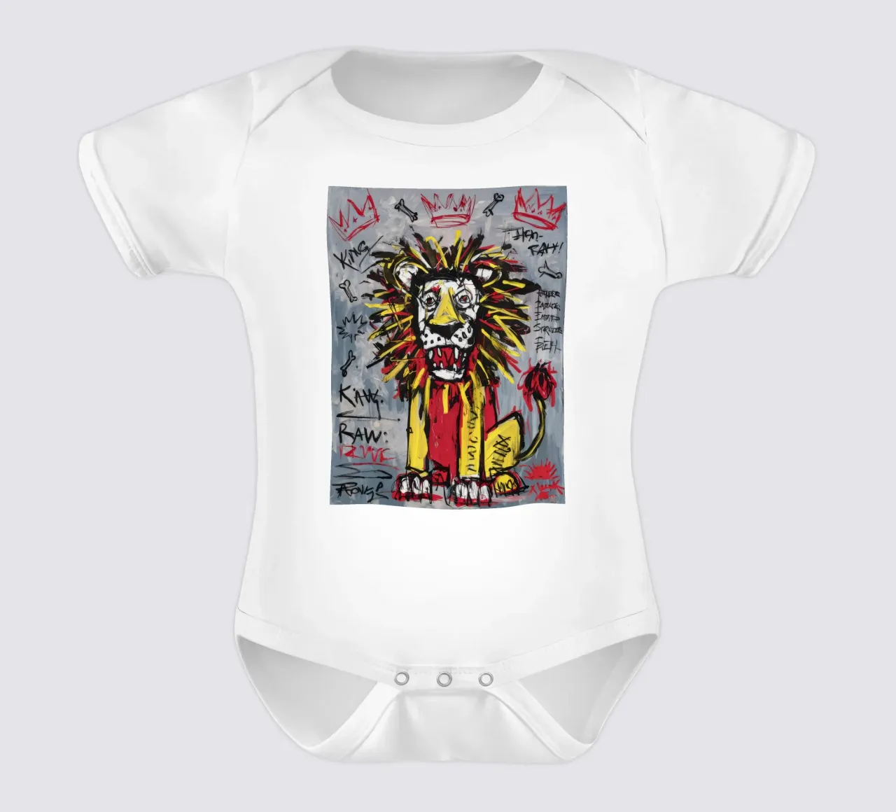 Majestic Raw King body neonato maniche corte da Muse Fragments