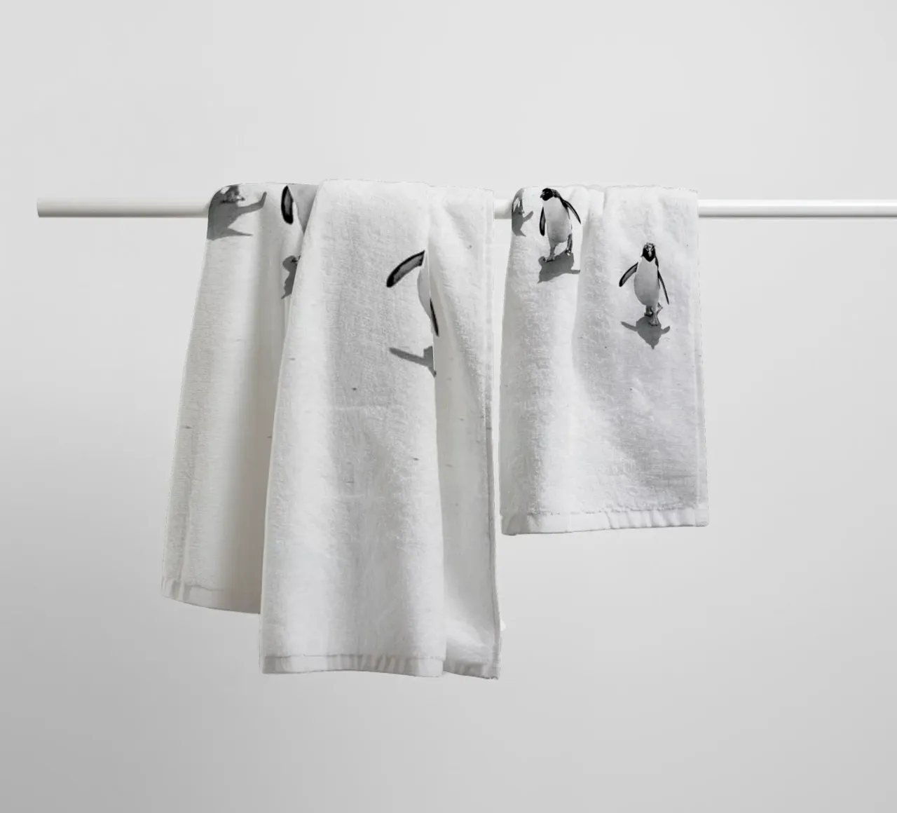 Snow Penguins asciugamano da bagno da Natural Kingdom