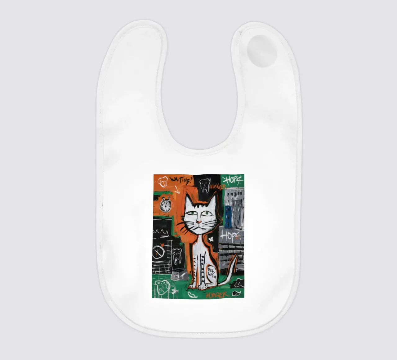 Orologio a gatto speranzoso bavaglino da Muse Fragments