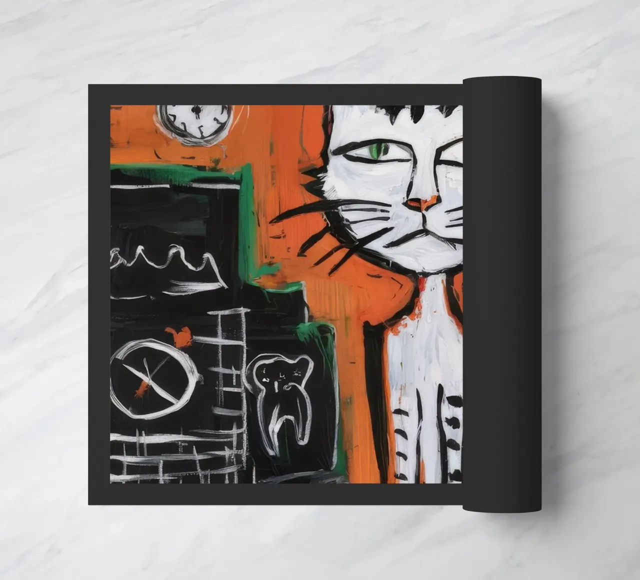 Orologio a gatto speranzoso zerbino da Muse Fragments