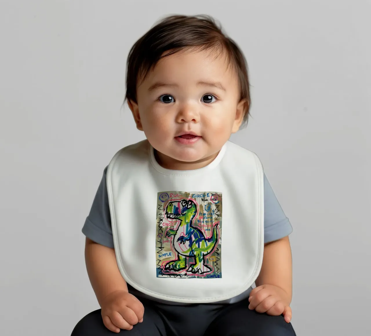 Dino Sprint semplice bavaglino da Muse Fragments