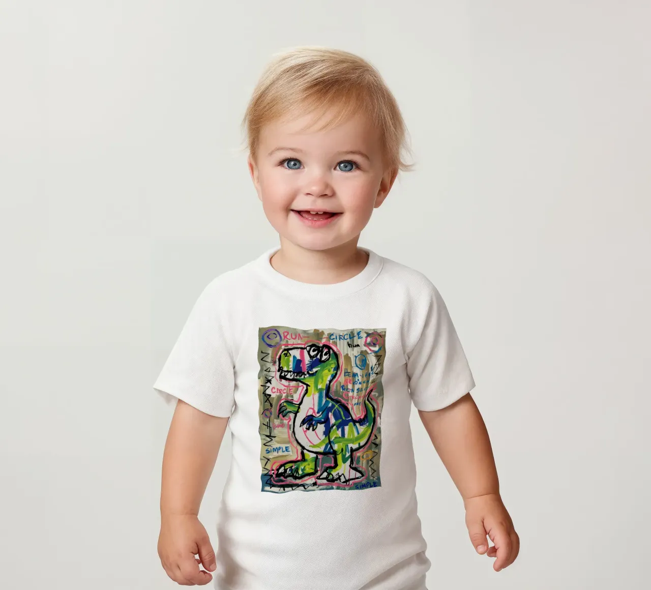 Simple Dino Sprint camiseta de bebé de Muse Fragments