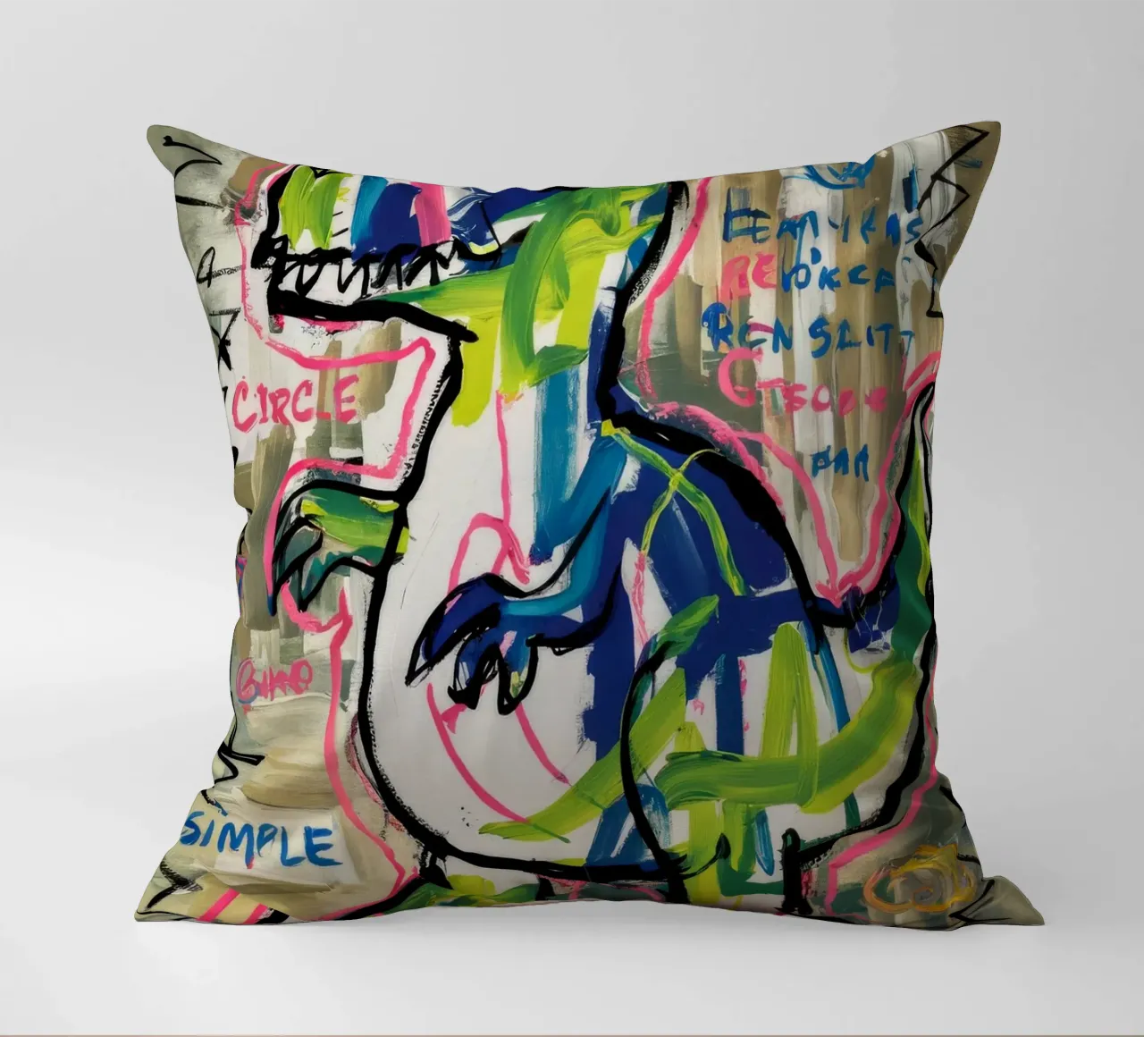 Dino Sprint semplice cuscino da Muse Fragments