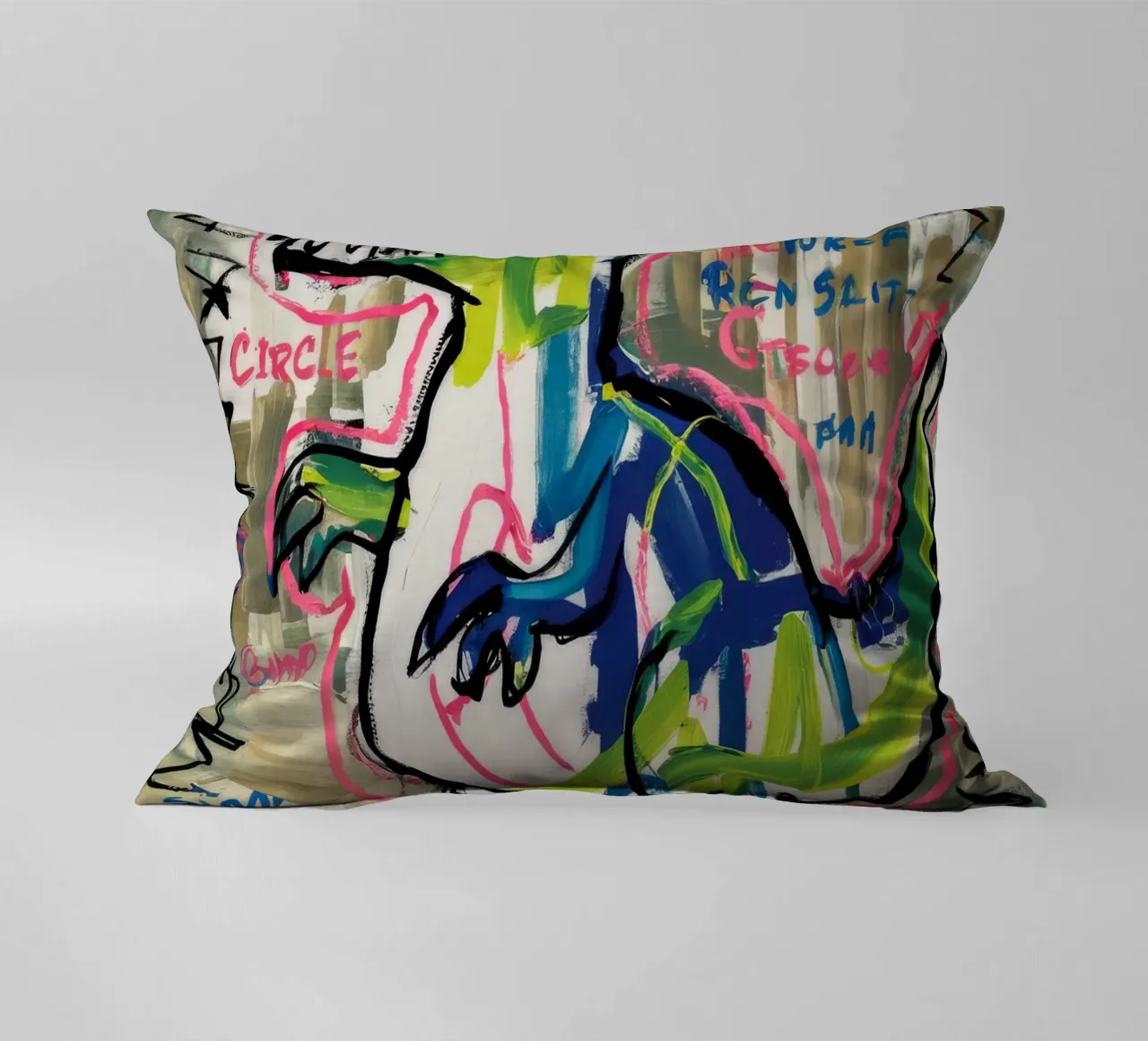 Einfacher Dino-Sprint Kissen von Muse Fragments
