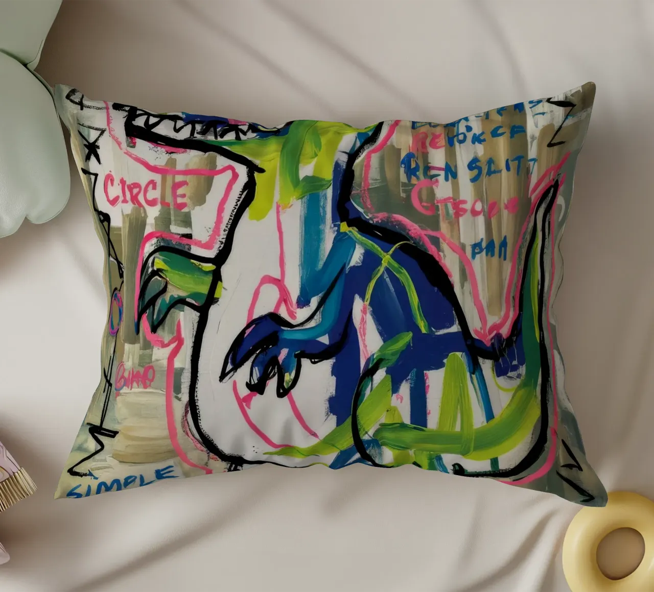 Dino Sprint semplice cuscino da Muse Fragments