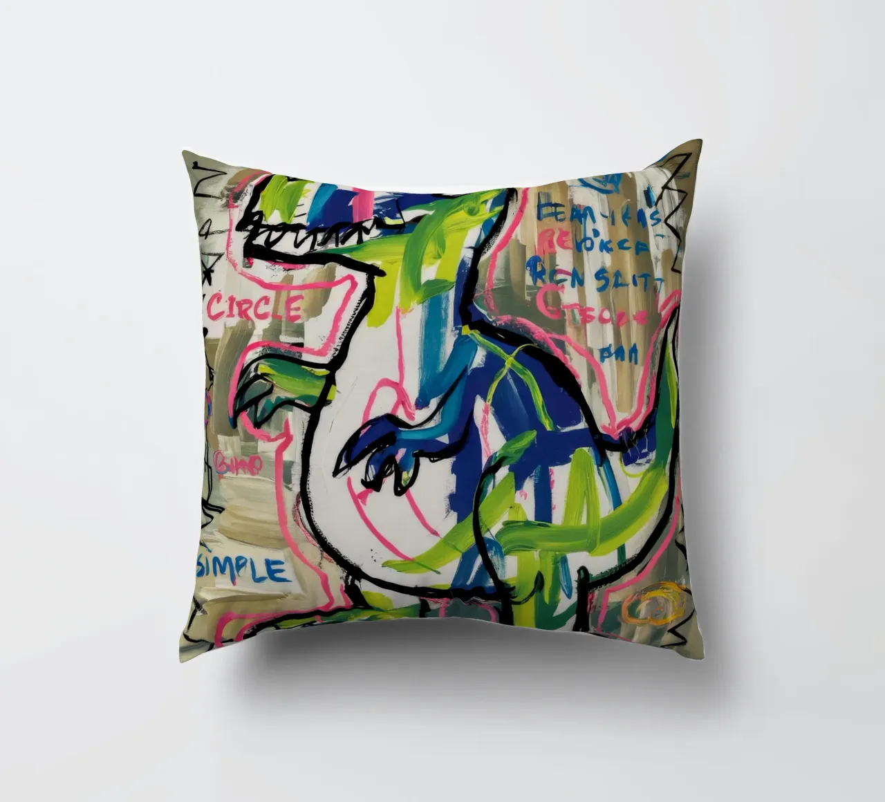 Dino Sprint semplice cuscino da Muse Fragments