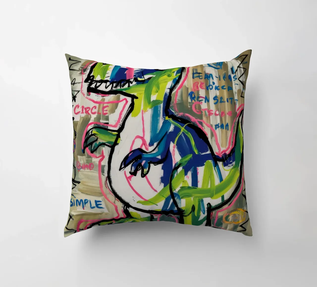 Dino Sprint semplice cuscino da Muse Fragments