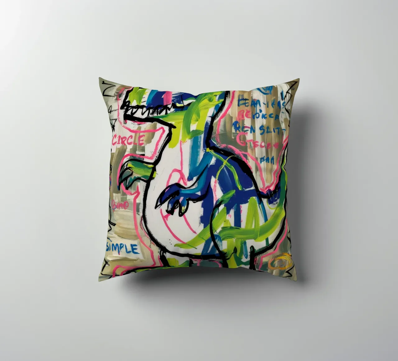 Dino Sprint semplice cuscino da Muse Fragments