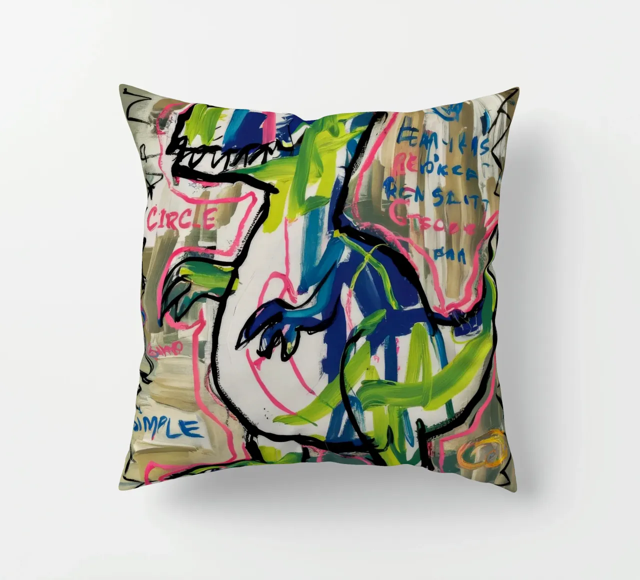 Dino Sprint semplice cuscino da Muse Fragments