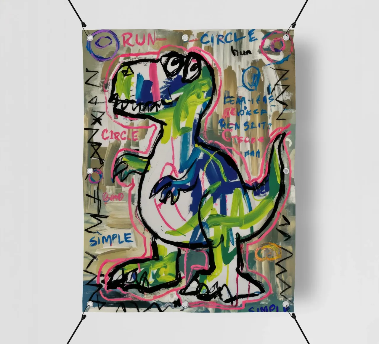 Dino Sprint semplice telo in pvc da Muse Fragments