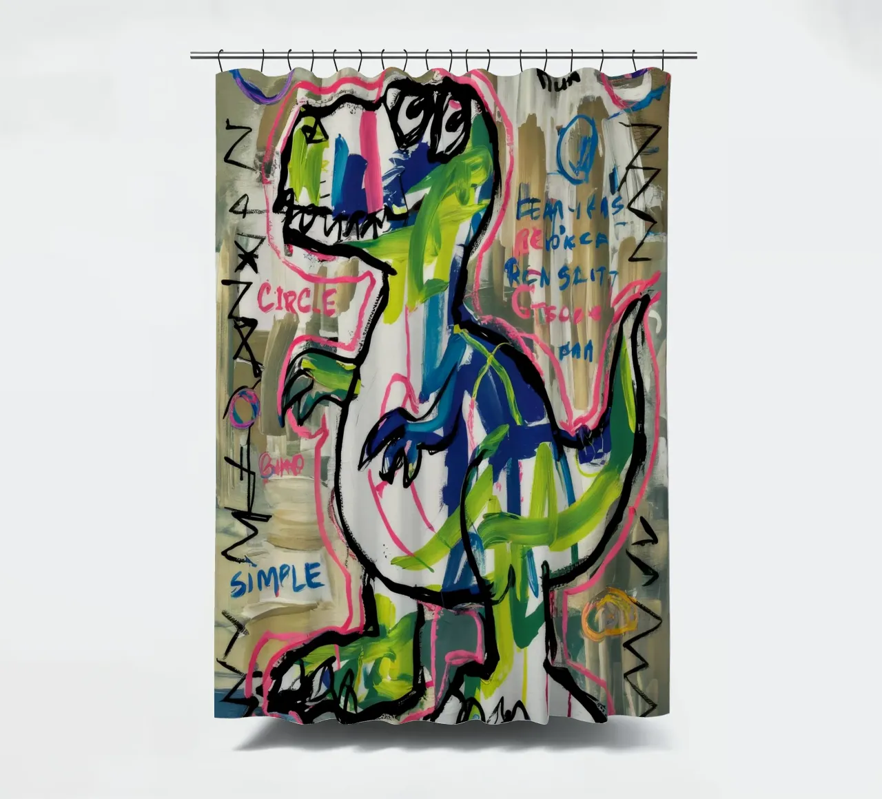 Dino Sprint semplice tenda da doccia da Muse Fragments