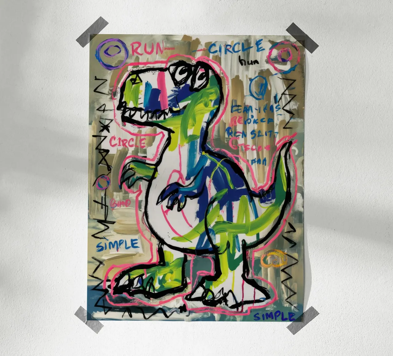 Dino Sprint semplice carta hahnemühle da Muse Fragments